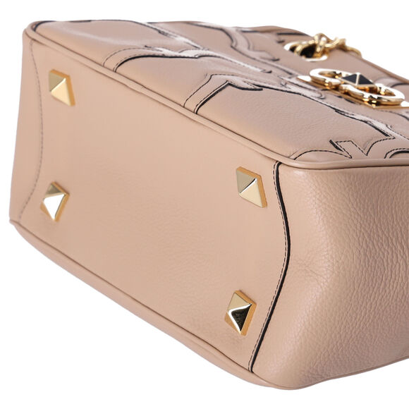 Salvatore Ferragamo Gancini Shoulder Bag 211412 Beige Leather - Picture 6 of 9